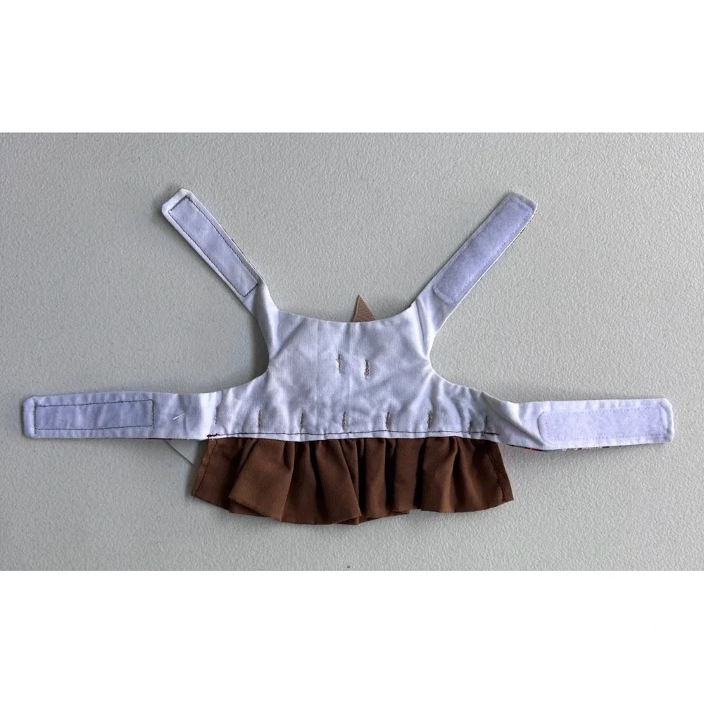 XS Small Dog Dress Brown Bow Skirt Puppy Cat Party Outfit Boutique‎ Glam Pet Paw